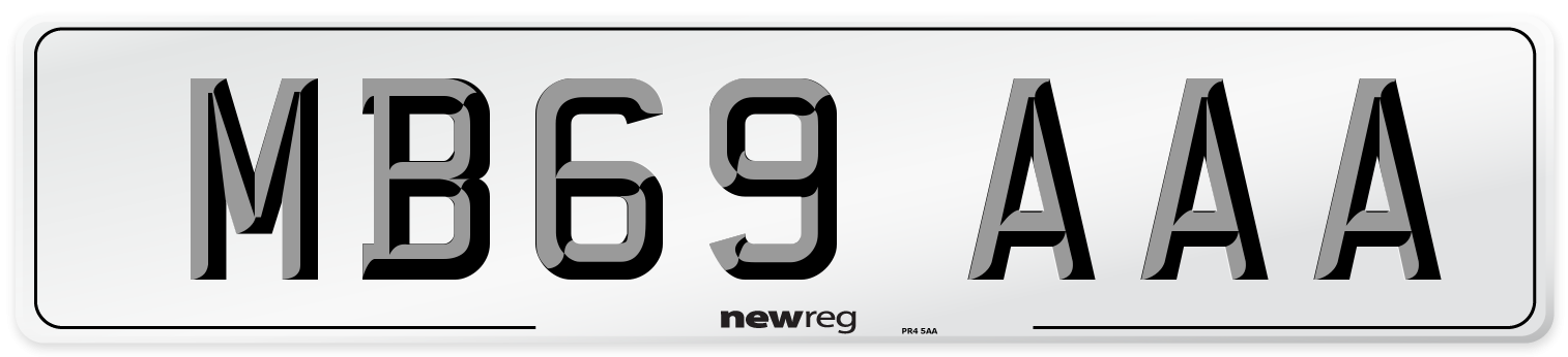 MB69 AAA Number Plate from New Reg